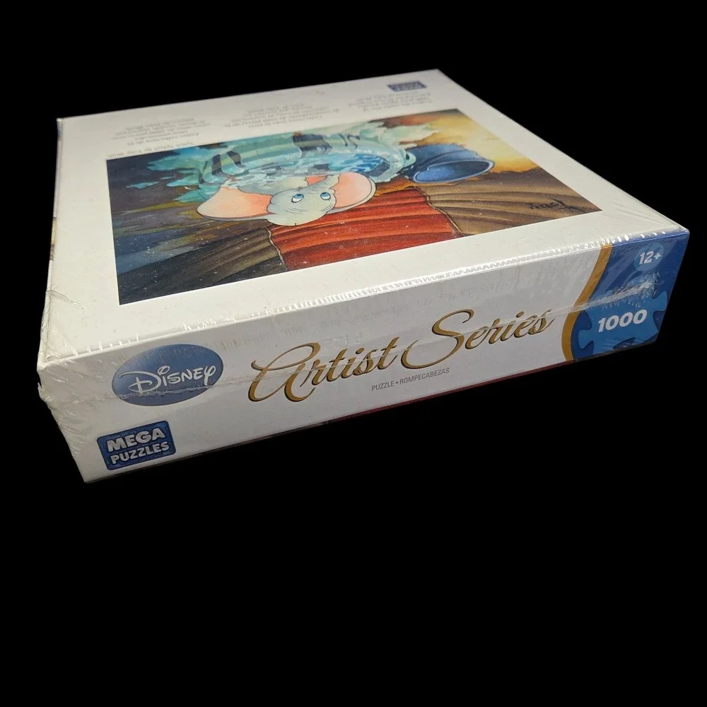 Disney Dumbo Puzzle 1000 Pc Baby Elephant Toby Bluth Art Splish‎ Splash New